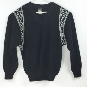 Vintage De Pietri Sweater Black‎ Men Size 48 Large